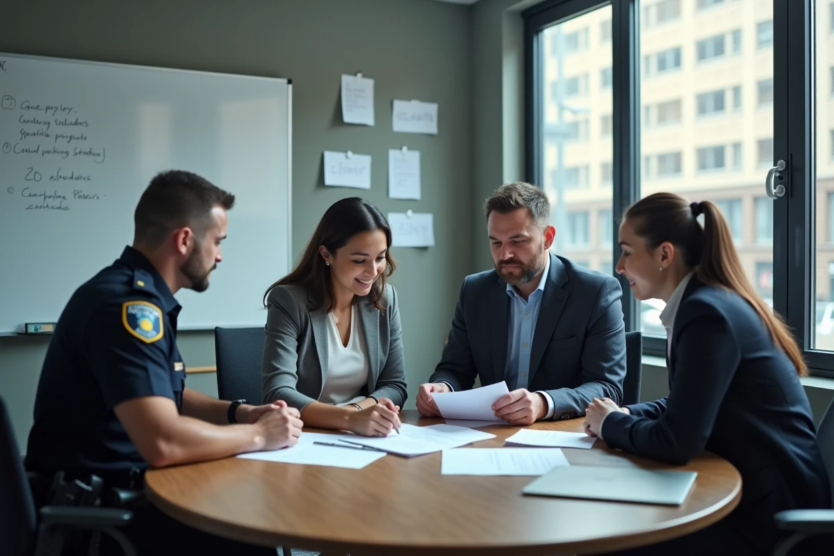 Réunion de coordination interdisciplinaire entre professionnels pour la protection des victimes de violence conjugale